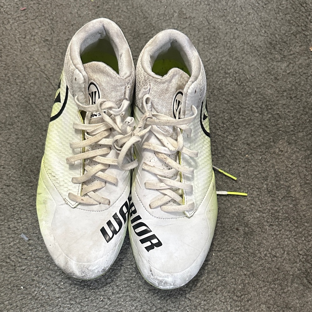 Warrior White and Yellow Men's lacrosse Shoes
